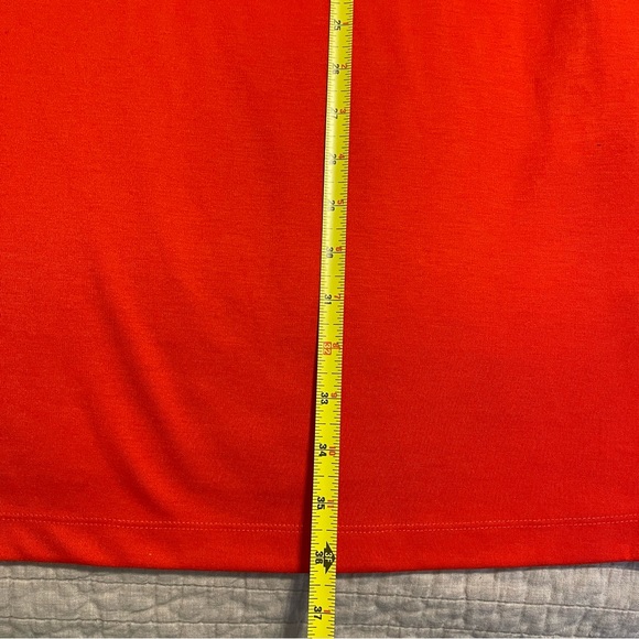 Who What Wear Long Sleeve Sheath Fiery Red Ruffle Dress Large - Picture 11 of 13